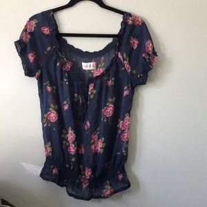 Sheer Floral Top